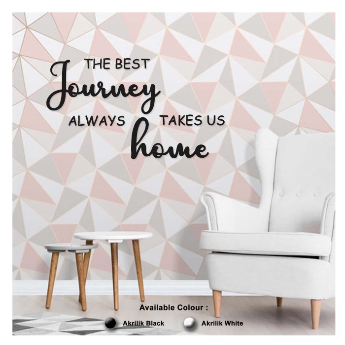 Jual Hiasan Dinding AKRILIK JOURNEY TAKES US HOME Wall 