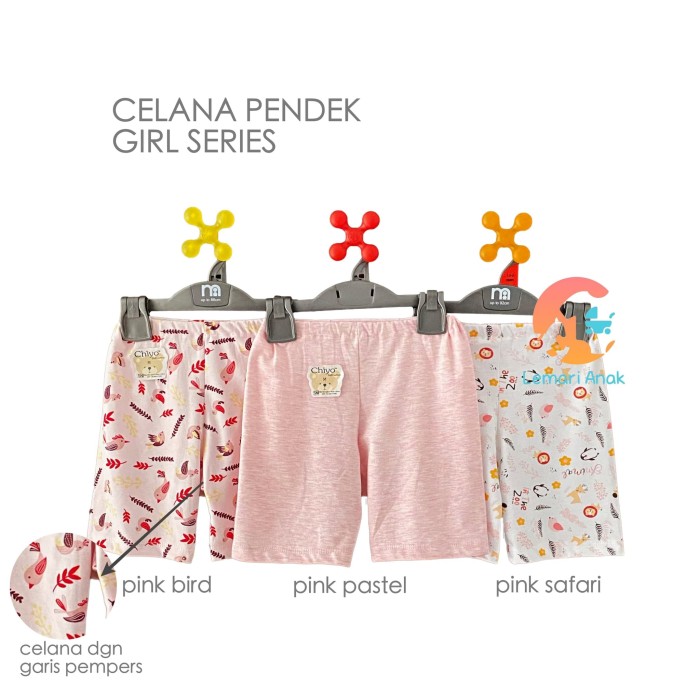 Jual CHIYO 3pcs Celana  Pendek  Motif Size S  M L GIRL 