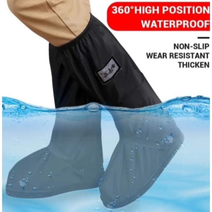 Jual Jas hujan sepatu rain cover panjang sepatu Size 36-43
