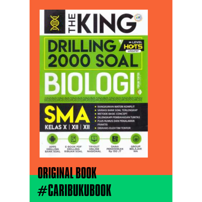 Jual Buku The King Drilling 2000 Soal Biologi Sma Kab Sleman