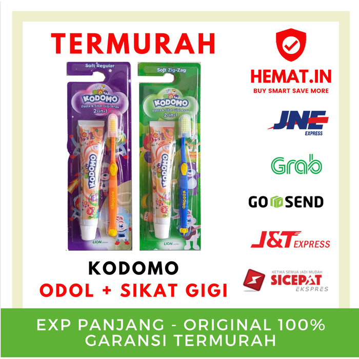Jual KODOMO ODOL + SIKAT GIGI / KODOMO 2 IN 1 ODOL ANAK SIKAT GIGI ANAK