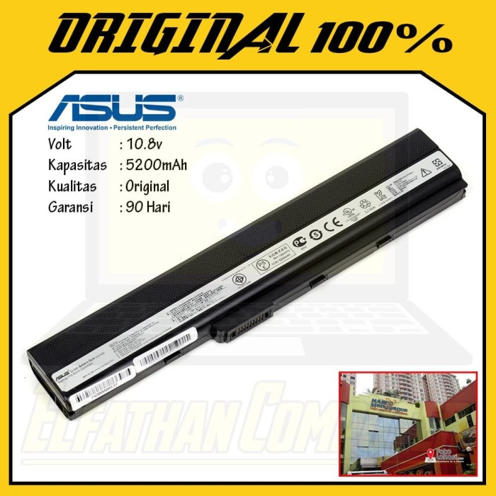 Jual Original Baterai Batre Laptop Asus ASUS A42, A42J ...