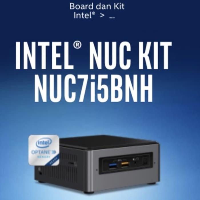 Foto Produk INTEL NUC CORE I5 NUC7i5BNH SSD 240GB RAM 4GB DDR4 I5-7260U MINI PC dari Supernova Computer Ariet