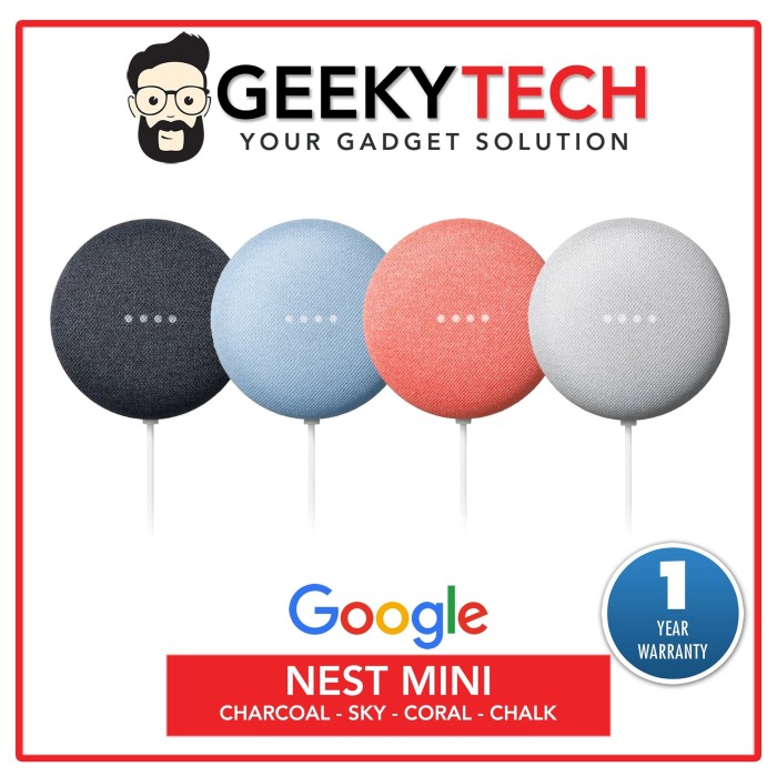 Jual Google Nest Mini - Garansi Resmi TAM 1 Tahun