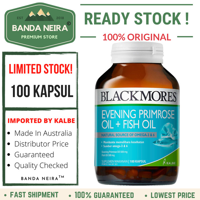 Jual Blackmores Evening Primrose Oil + Fish Oil 100 Kapsul