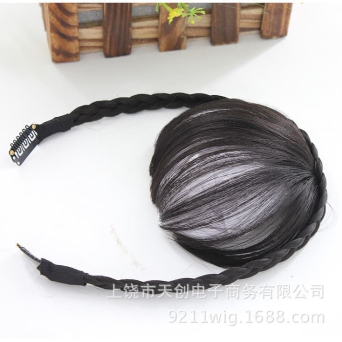 Jual PK poni clip klip kepang  braid bang hair  clip rambut  