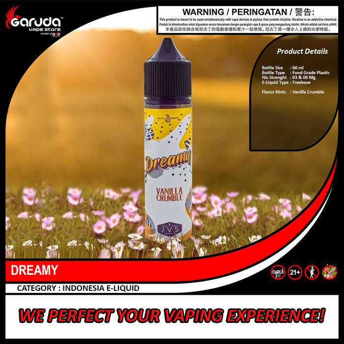 Jual Dreamy Vanilla Crumble 60 ml Jakarta Selatan Jual Dreamy Vanilla Crumble 60 ml Jakarta Selatan