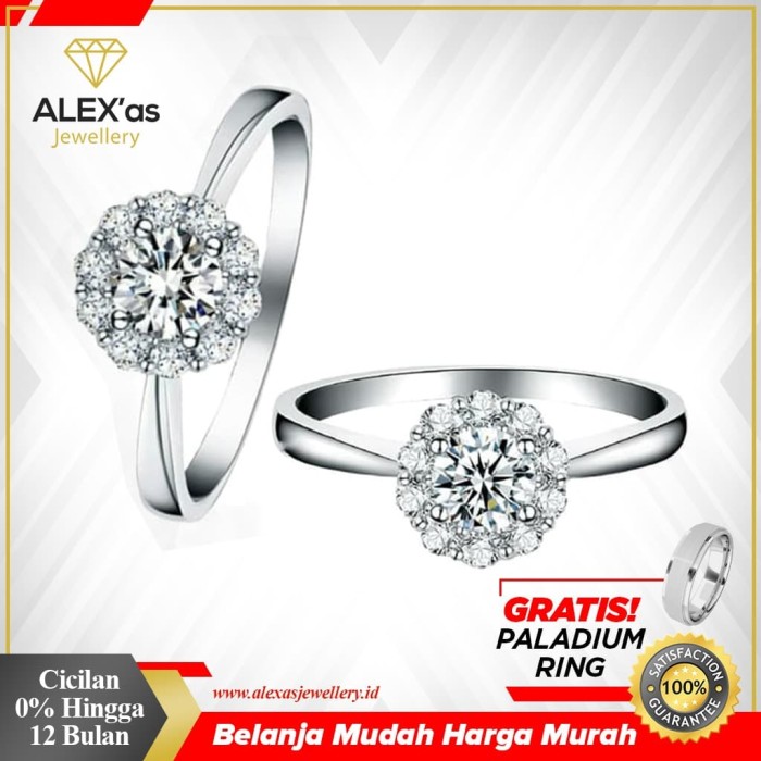 Promo cincin  tunangan nikah berlian eropa natural diamond 