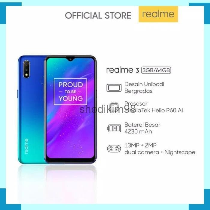 Jual Realme 3 364gb Mediatek Helio P60 4230mah Battery Kota Medan Shodikim98 Tokopedia