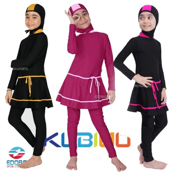 Jual Setelan Baju  Renang  Anak  Perempuan SD Muslimah dengan 