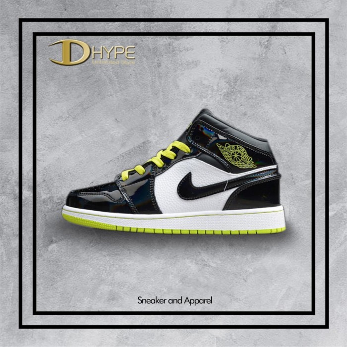 jordan 1 black cyber mystic green