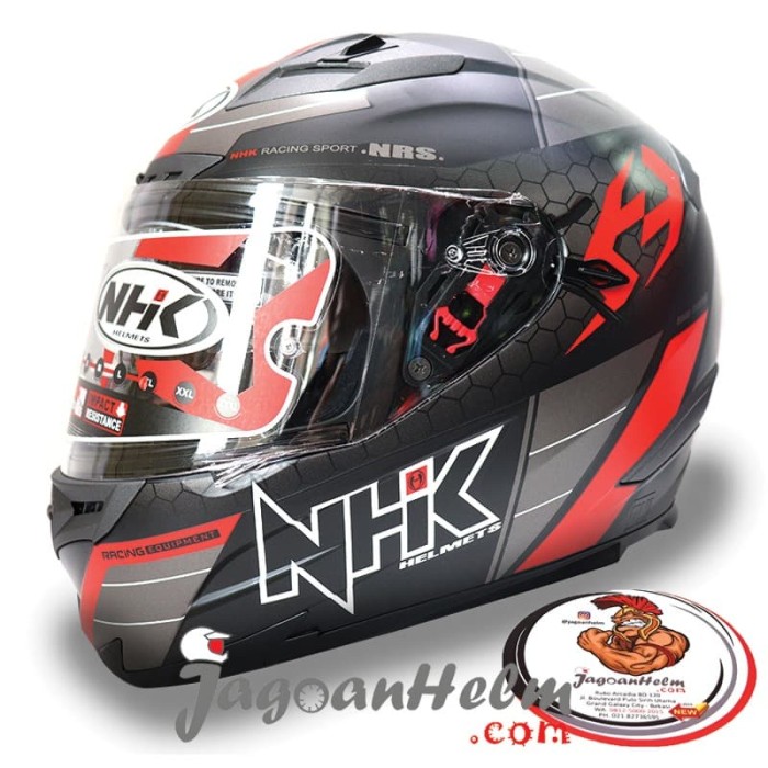 Jual NHK  HELM  RX9  NAVY BLACK RED DOFF RX 9  DOUBLE 