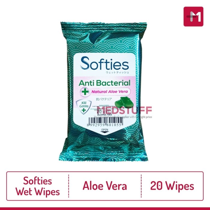 Jual Softies Tissue Basah Tisu Tissu Wipes Aloe Vera