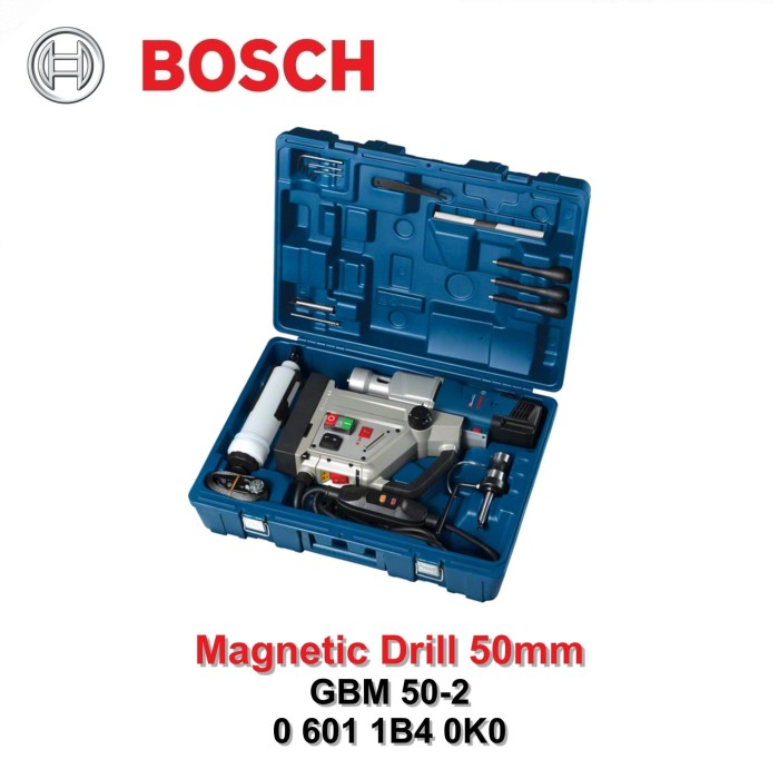 Jual Magnetic Drill Bosch GBM 50-2 Mesin Bor Magnet 50mm