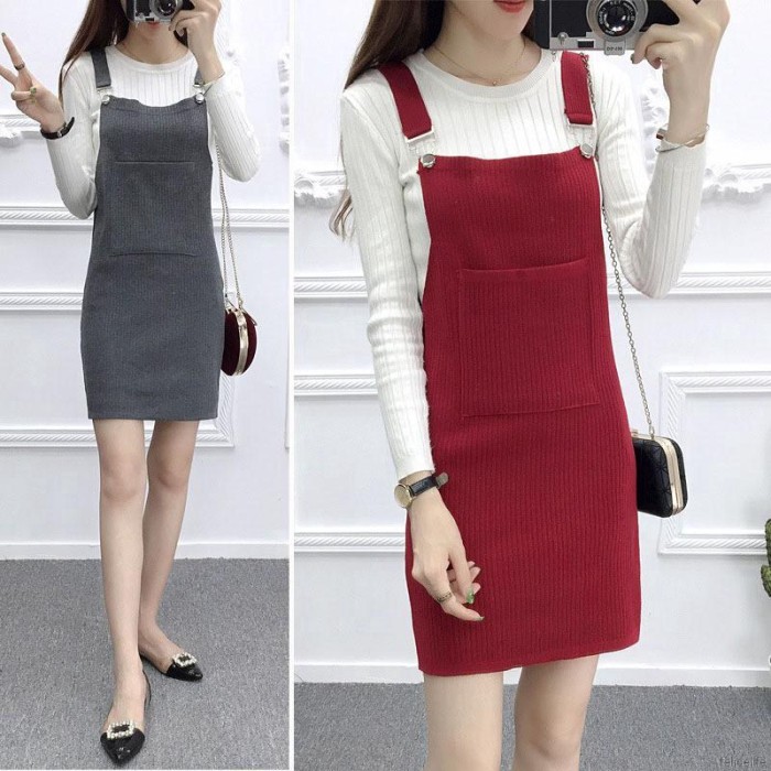 korean overall dress