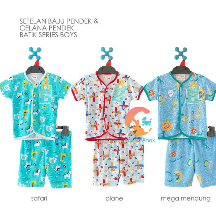 Jual LIBBY  Setelan BOY Baju  Pendek Celana Pendek S M L  