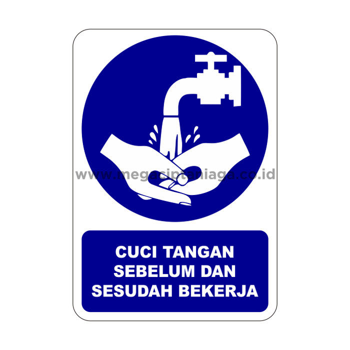 Jual Safety Sign  APD Cuci  Tangan  Sebelum Dan Sesudah 