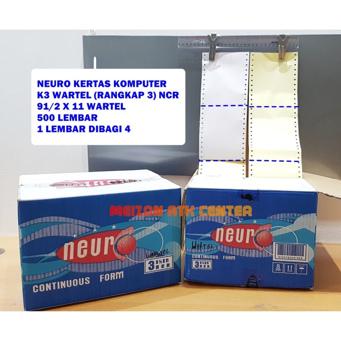 Jual Continous Form 91 2 X 11 2 3ply 2 K3 Wartel Neuro Kertas Komputer Kota Bandung Meizon Atk Center Tokopedia