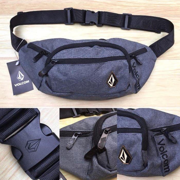 Jual Waist Bag Black Dark Grey Original Abuabu Kota