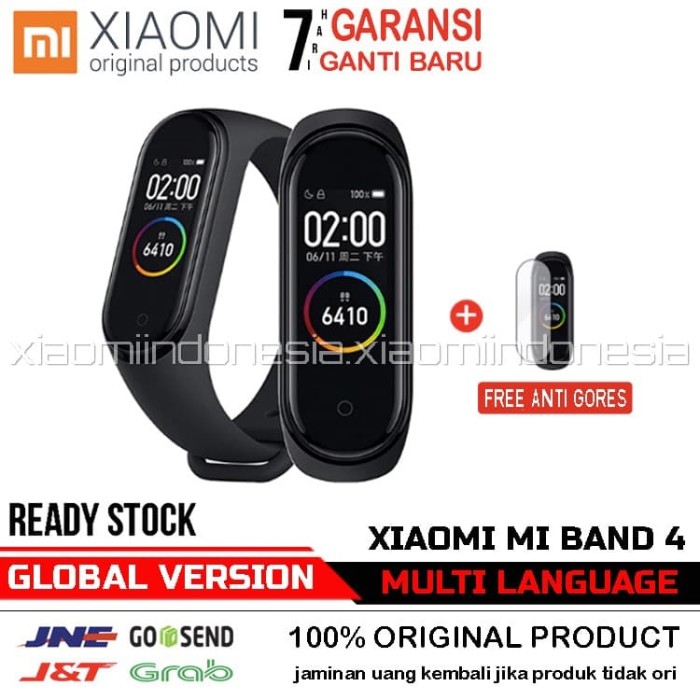 Jual Xiaomi Mi Band 4 OLED SmartBand Original + Free Anti