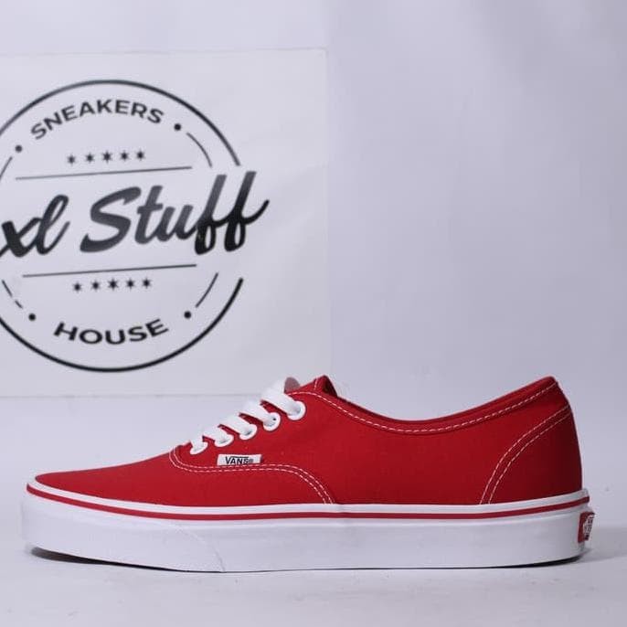 vans authentic red original