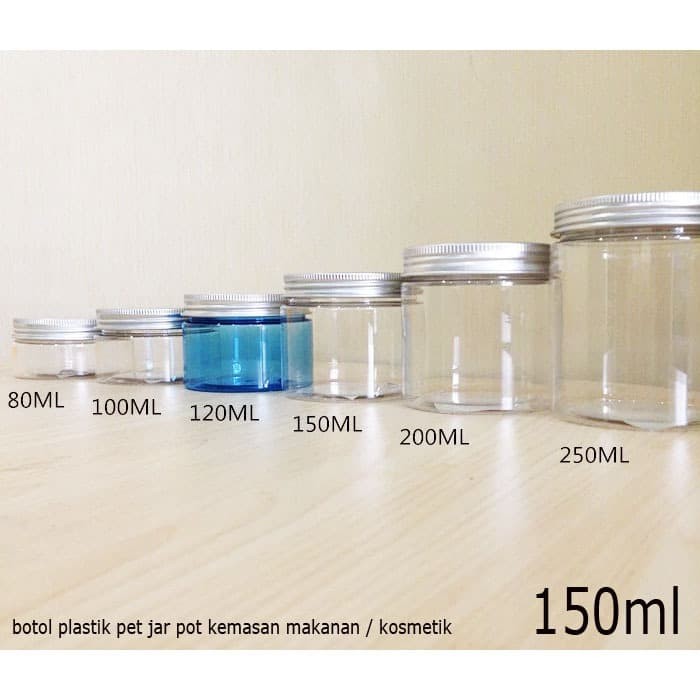 Jual BOTOL TOPLES JAR PLASTIK PET 150ml 150gr + SEGEL BOTOL SEAL SEALED