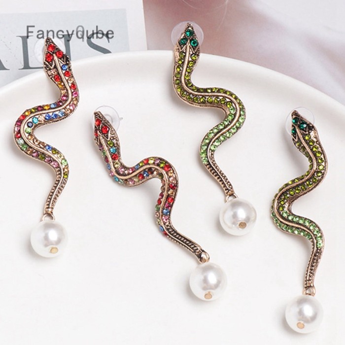 Jual 1 Pasang Anting Tusuk Gantung Desain Ular 3d Hias Berlian Mutiara Jakarta Barat Ravamo Store Tokopedia