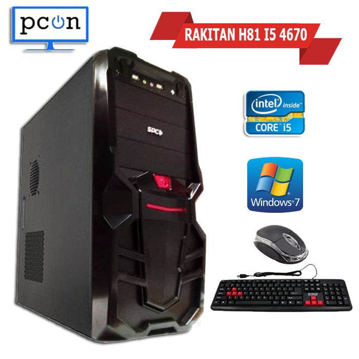 Jual PC RAKITAN WARNET  GAMING OFFICE I5 BONUS KEYBOARD 