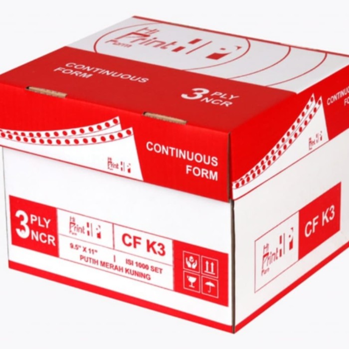 Jual CONTINUOUS FORM 3 PLY 9.5 X 11/2 HI PRINT(ISI 2000 SHEETS) Jakarta Barat Omega Paper