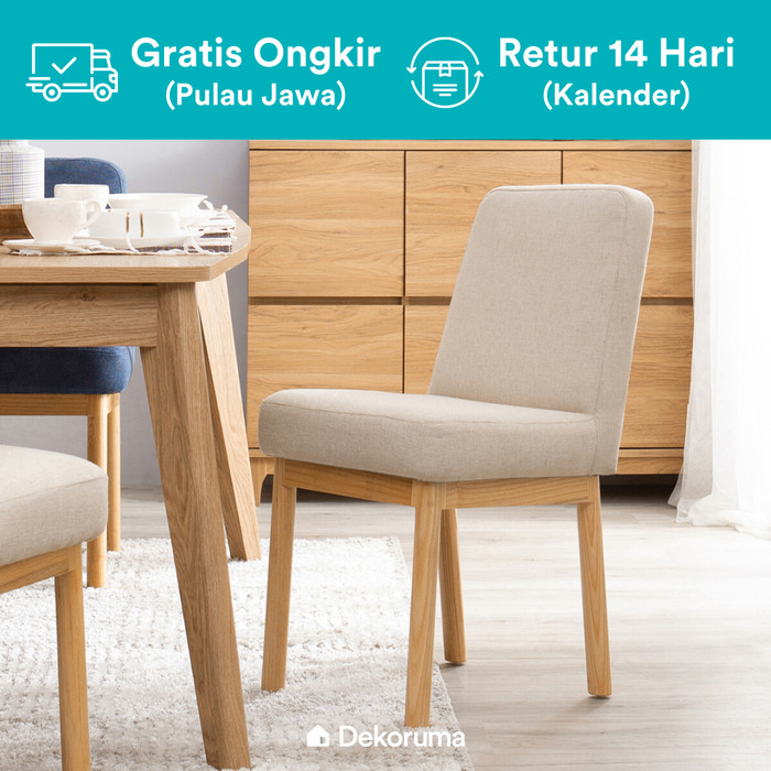 Promo Becca Cafe Dining Chair Kursi  Makan  Sofa Empuk  