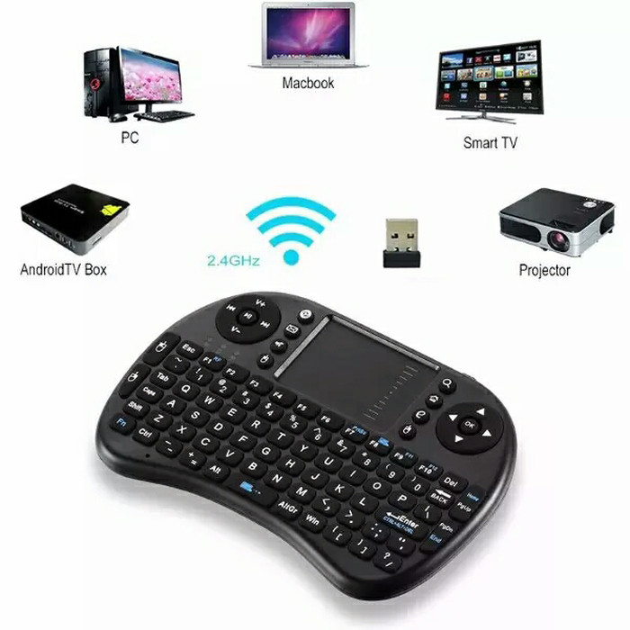 Jual Keyboard Wireless bluetooth Mini 2.4G dengan Touchpad