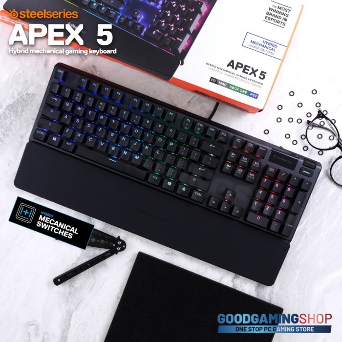 Jual SteelSeries Apex 5 - Hybrid Gaming Keyboard - Jakarta