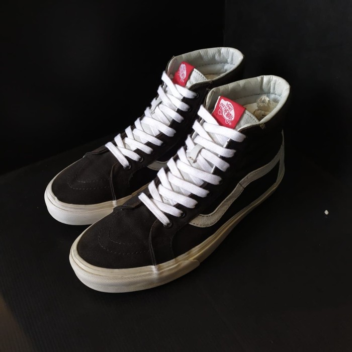 white leather vans