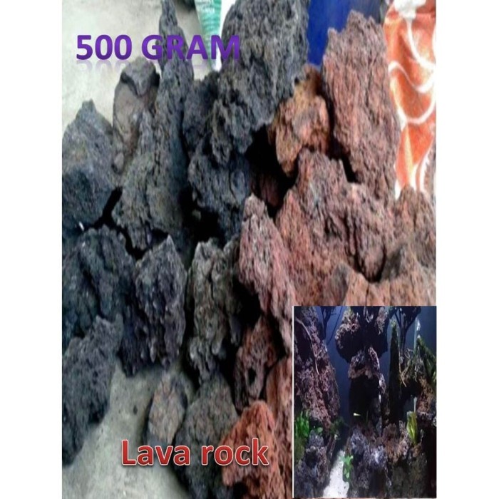 Jual Batu Lava Rock Aquarium Aquascape 500 Gram Kota Tangerang Selatan Aminarul Olshop Tokopedia