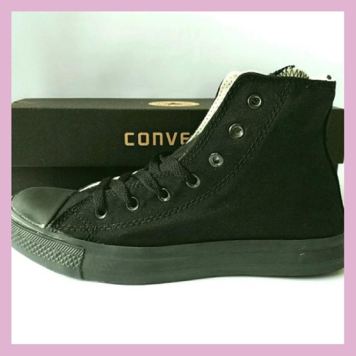 sepatu all star full black