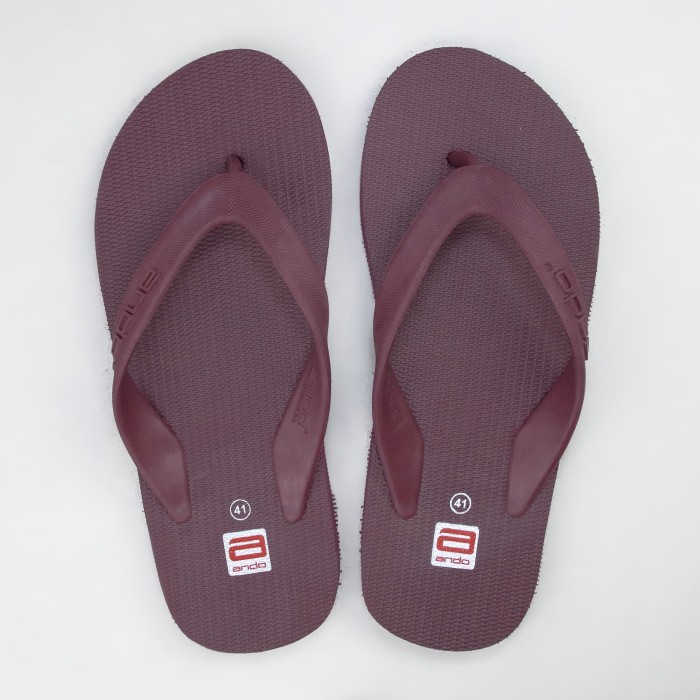 Promo Ando  Official Sandal  Hawaii Pria  Dewasa Grape 39 