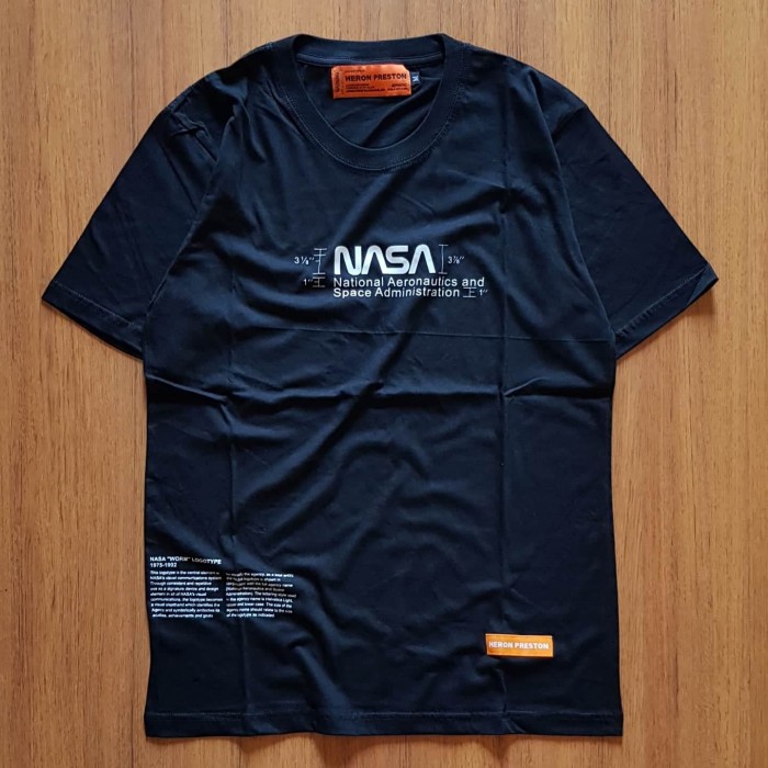 Jual KAOS  BAJU  TSHIRT NASA  x HERON PRESTON PRINT BLACK 