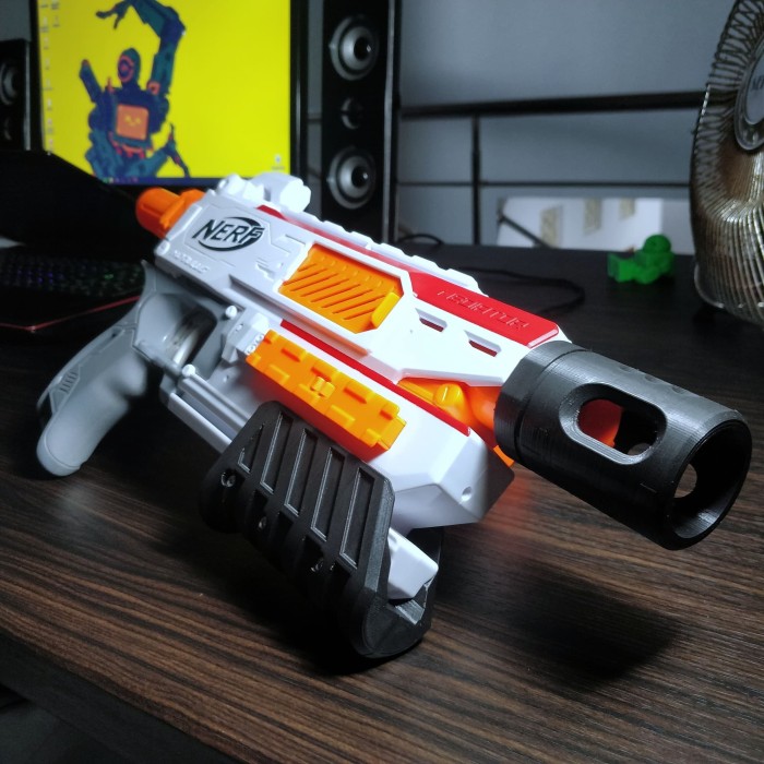 Jual Nerf  Mediator Custom 3D Printed Pump Grip Kota 