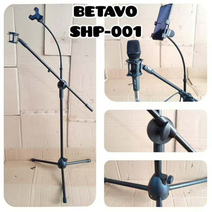 Jual Stand Mic Lantai Dan Holder HP Standing Microphone Jakarta Barat