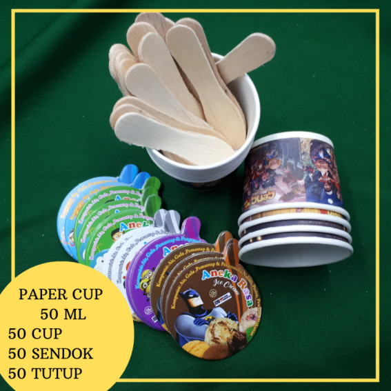 Jual kemasan  ice cream cup  model cup  es  krim  pabrik 