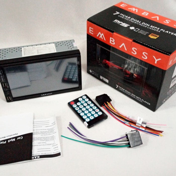 Foto Produk Doubledin Embassy DS - MP5 Deklas MirrorLink 7 inch dari dinasti car audio