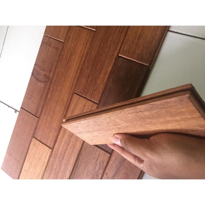 Jual Lantai Kayu  Solid Parket Parquet Merbau  Dinding  dan 