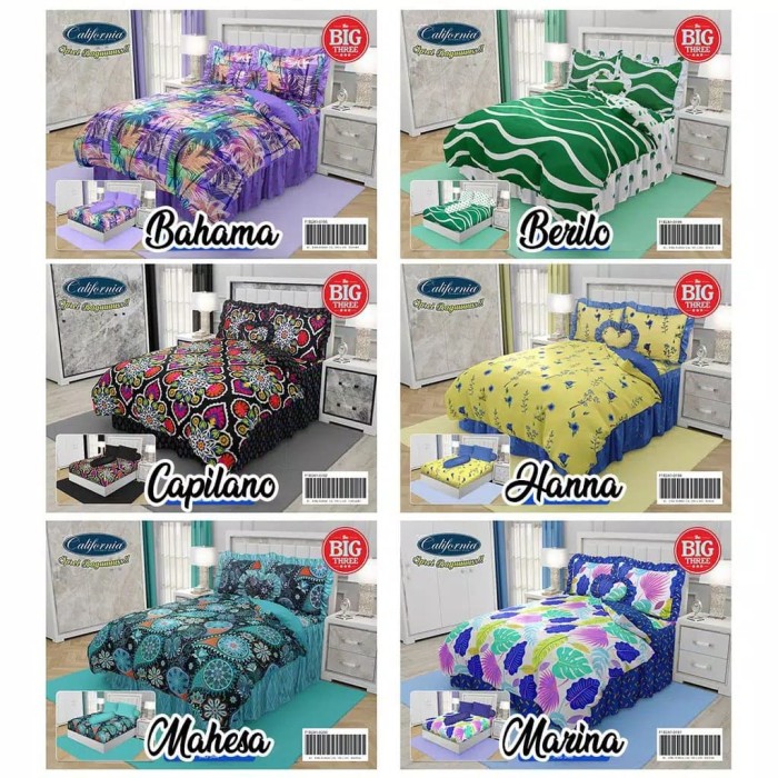 Paling Inspiratif Motif Sprei California Terbaru