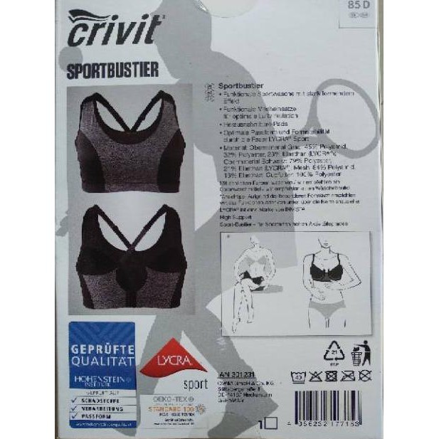 Jual Kode 8u5 Hot Promo Crivit Sport Bra Olah Raga 191 Size 42de Jakarta Selatan Ujang Jaya Tokopedia