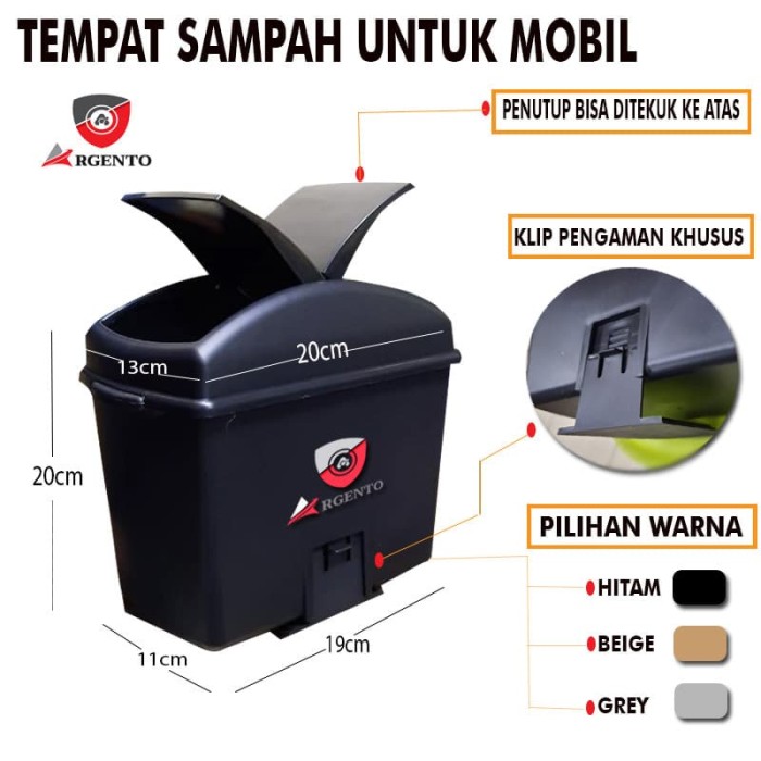 Promo TEMPAT SAMPAH MOBIL / TONG SAMPAH UNIVERSAL By TDC ...