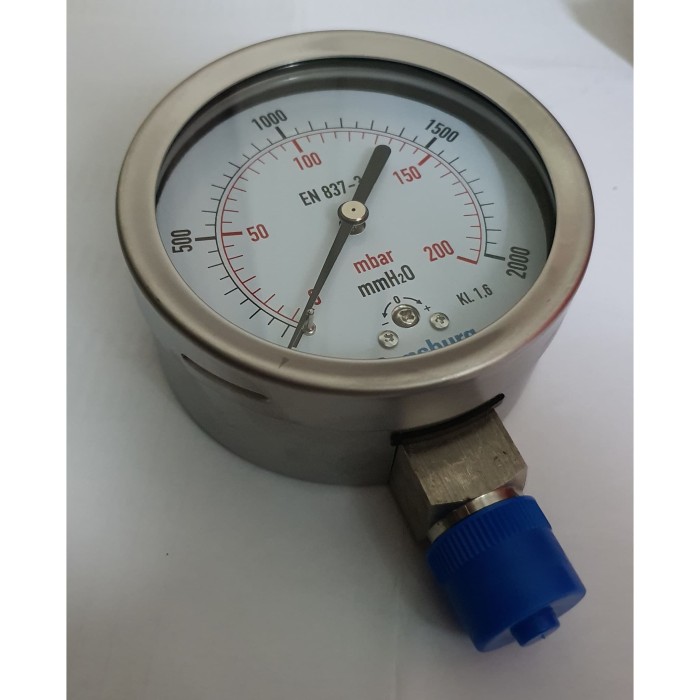 Jual Pressure Gauge RWS 3110 Ransburg 4" Stainless mbar mmH2O