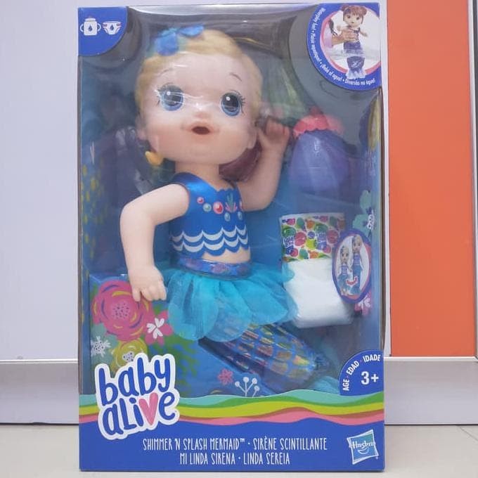 baby alive shimmer and splash mermaid