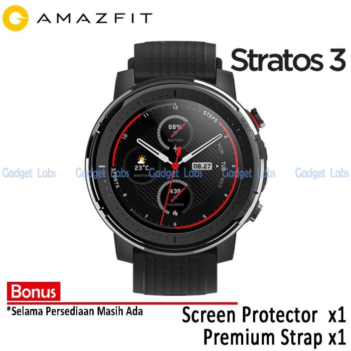 Jual Amazfit Stratos 3 Smartwatch Sport GPS Waterproof