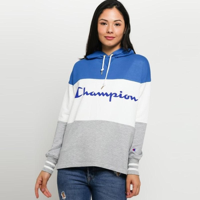 champion tri color hoodie