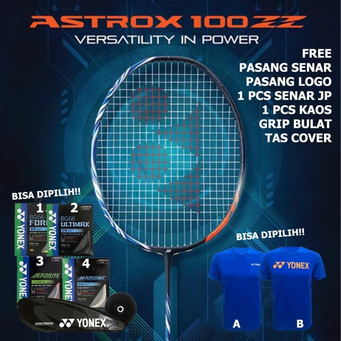 Jual RAKET BADMINTON YONEX ASTROX 100 ZZ ORIGINAL